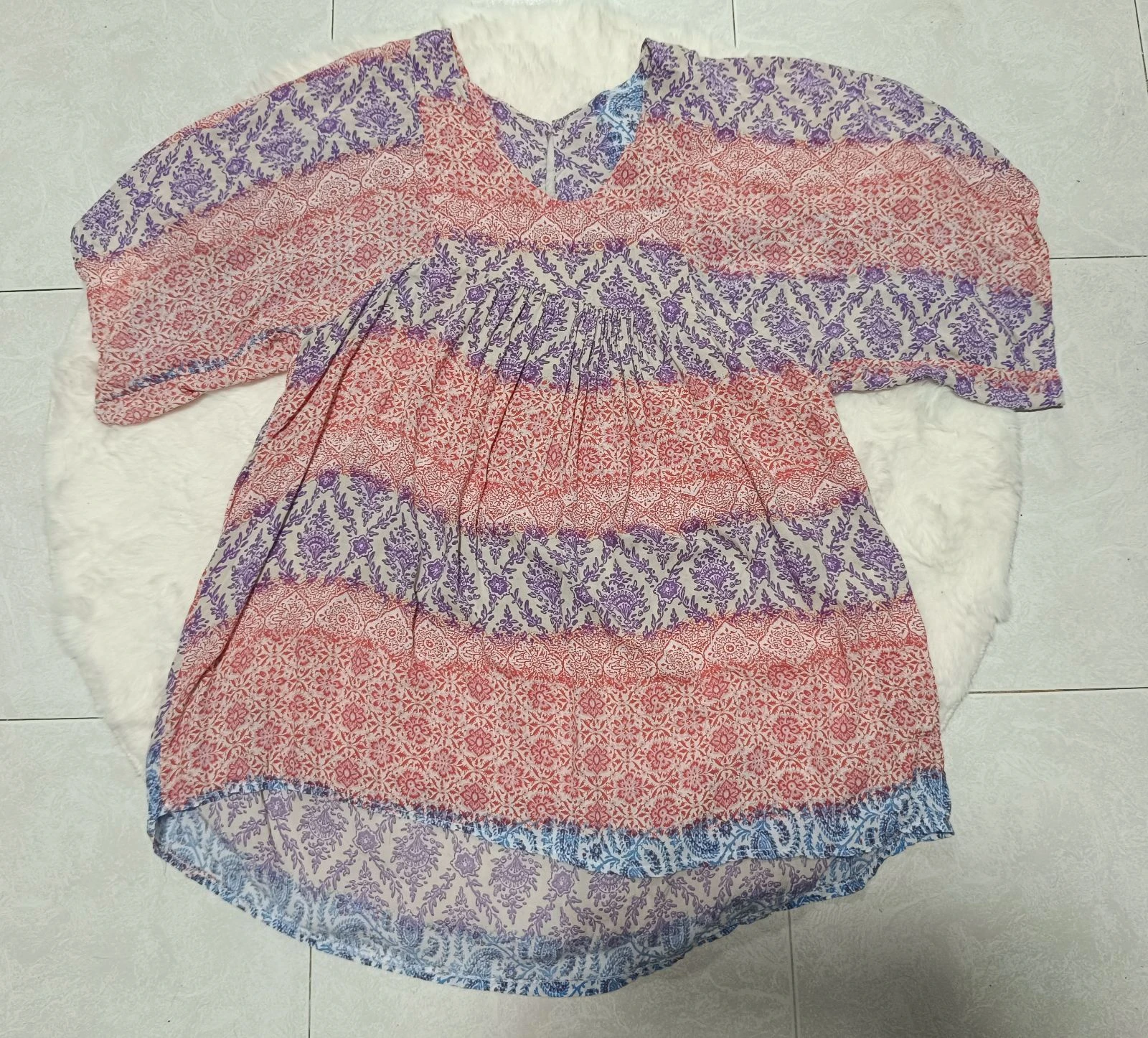 Vloeiende caftan voor dames, veelkleurig – photo 5